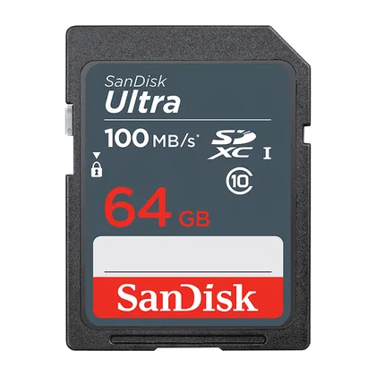 Cartão de Memória SanDisk Ultra SDXC 64GB 100MB/s*