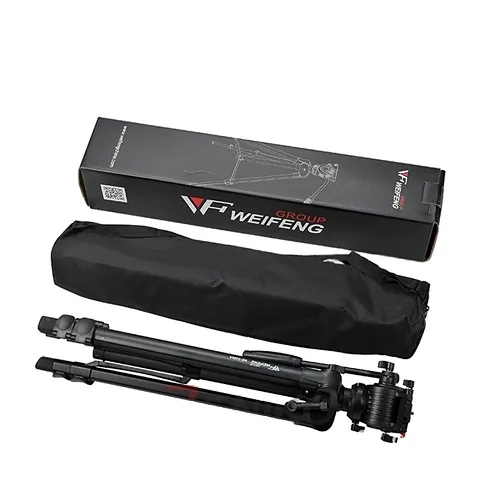 Tripé Profissional Foto e Vídeo - WF 3308A Cabeça Fluida Para Câmeras - Suporta 6kg