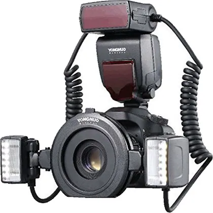 Flash e LED Macro Yongnuo YN24 EX p/ Canon