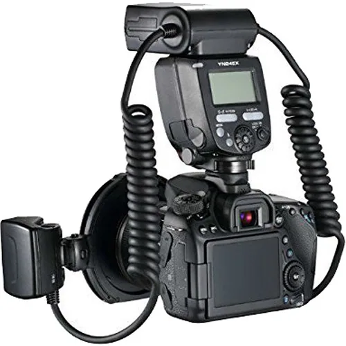Flash e LED Macro Yongnuo YN24 EX p/ Canon