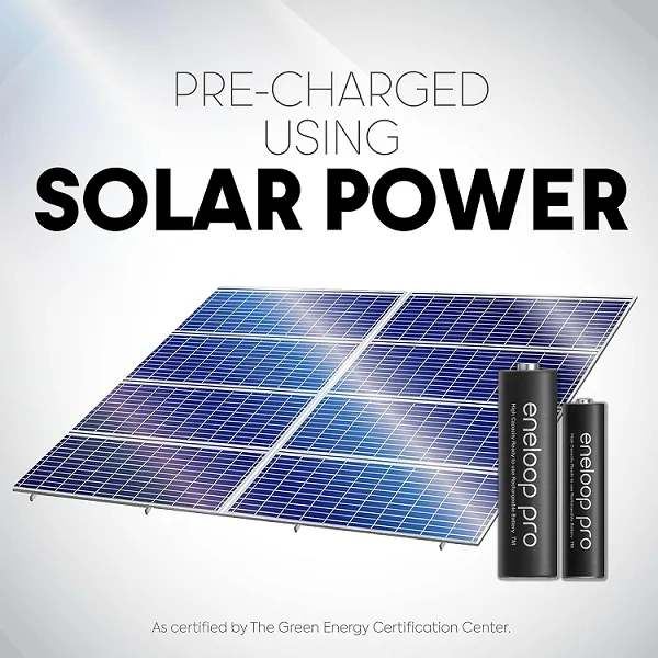 Carregador Eneloop Pro BQ-CC17 Com 4 Pilhas AA 2550mAh Panasonic