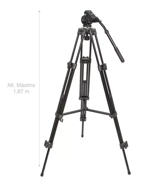 Tripé Wf717 Profissional Para Camera E Video 1.80 Cm Fancier