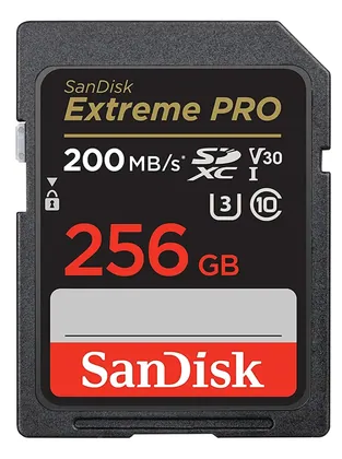 Cartão Memória SD 256GB SanDisk Extreme Pro UHS-I SDHC SDXC