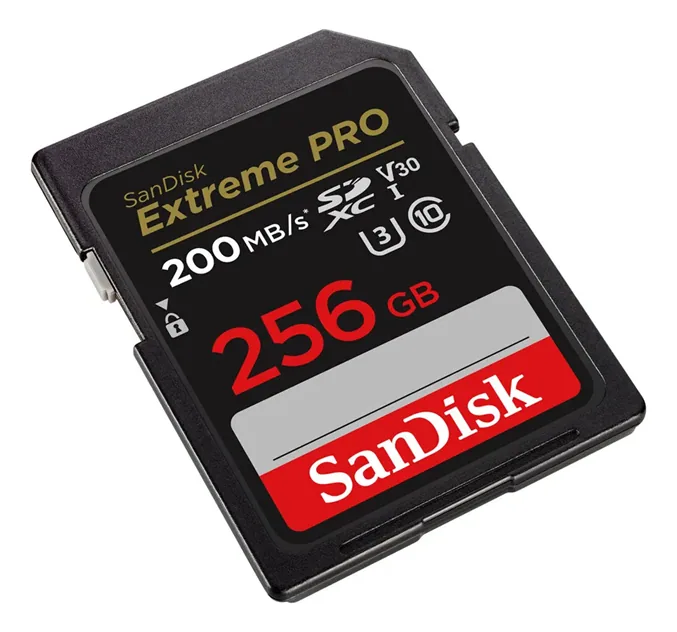 Cartão Memória SD 256GB Sandisk Extreme Pro Uhs-i Sdhc Sdxc